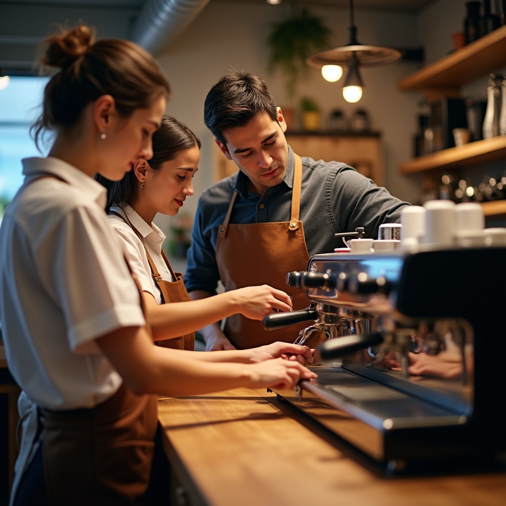 Szkolenie baristyczne w pracowni kawowej